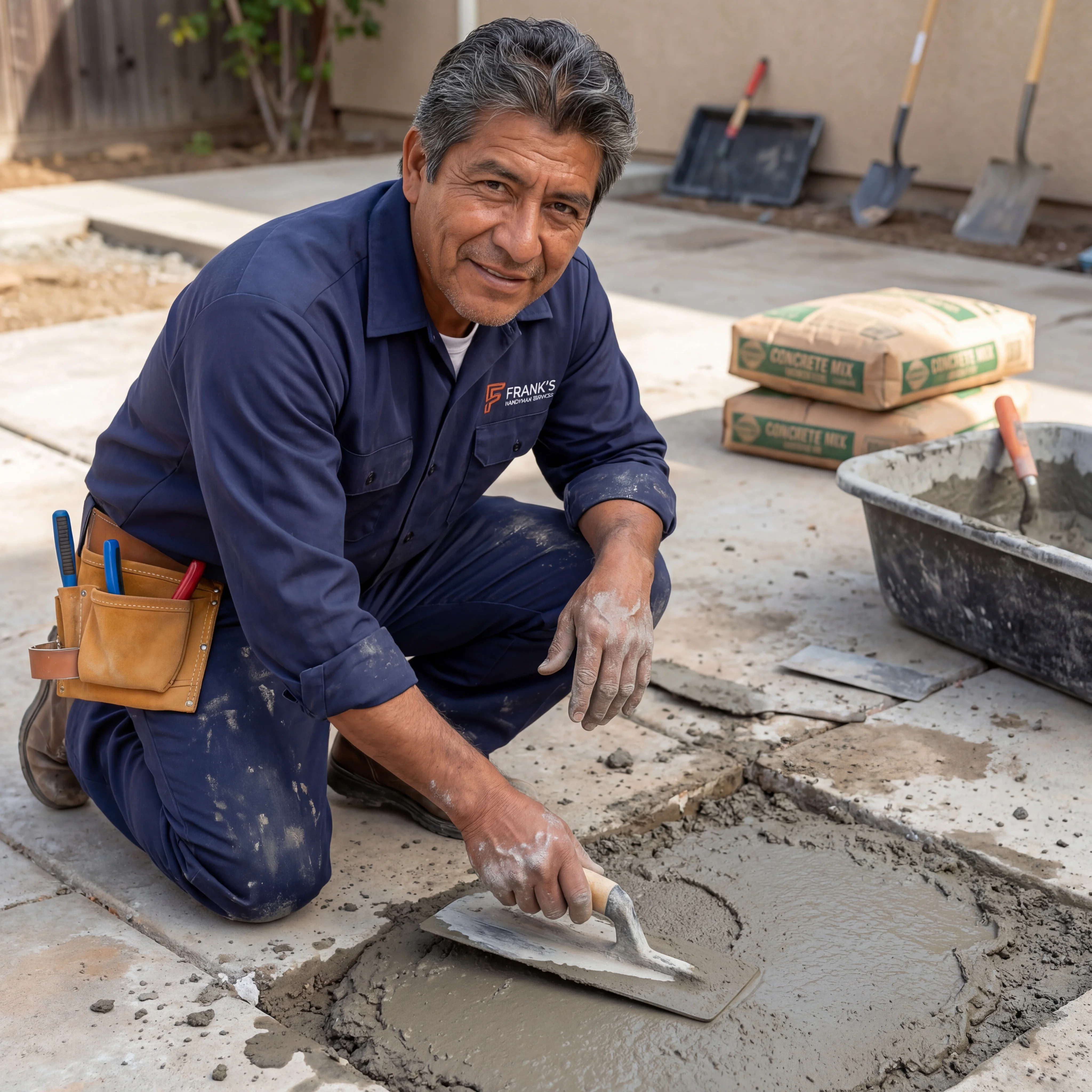 Concrete β Professional concrete work, patching, and resurfacing.